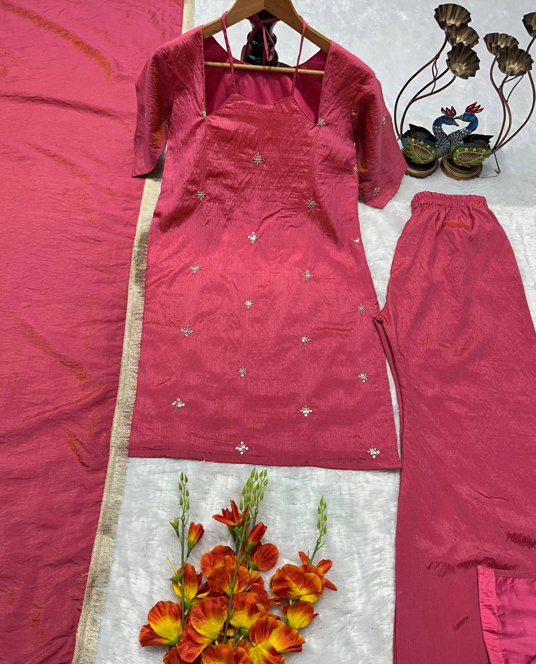 Urban Flamingo Pink Palazzo Set